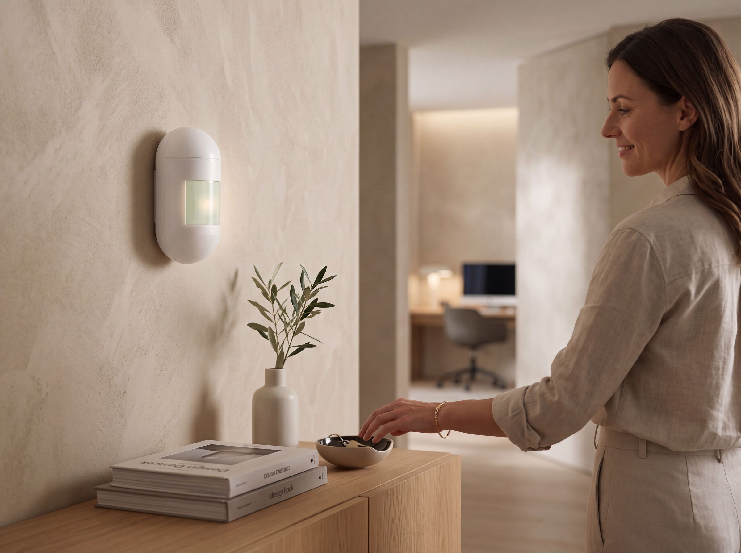 A warm interior with the Hasper infrared detector watching over the room
