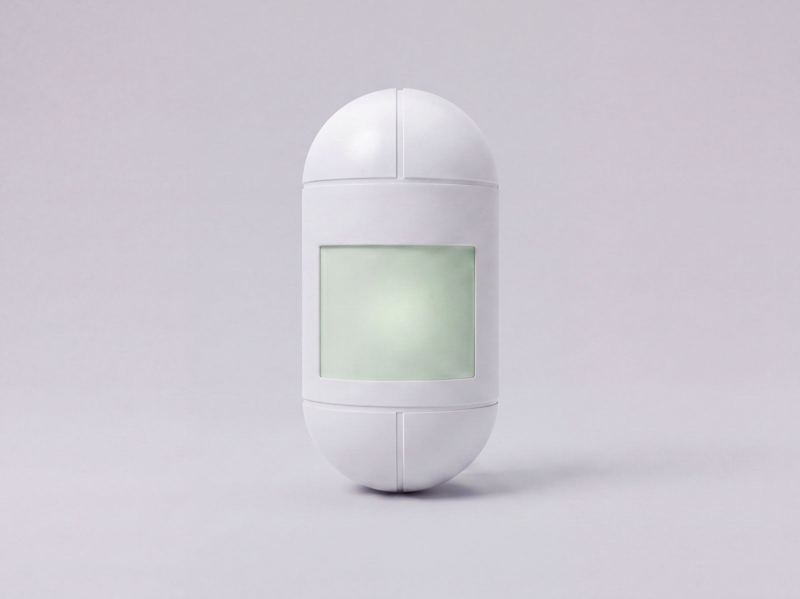 Passive infrared detector with Fresnel lens, front view